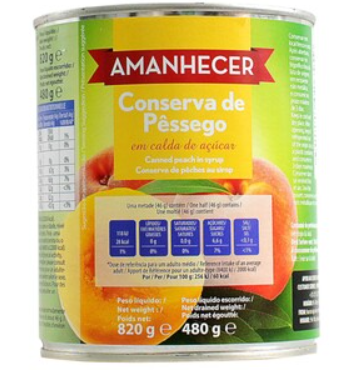 Amanhecer Peach Syrup 825GR x 